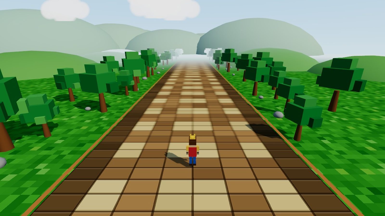 ブロックワールドのプレイ画面