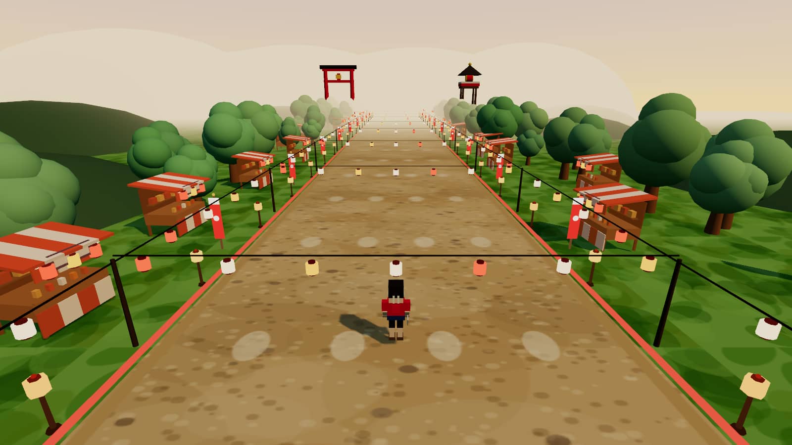 夏祭りワールドのプレイ画面